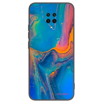 Picasee husă neagră din silicon pentru Xiaomi Redmi Note 9 Pro - Rainbow
