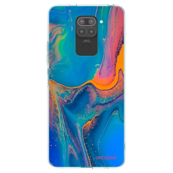 Picasee husă neagră din silicon pentru Xiaomi Redmi Note 9 - Rainbow