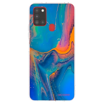 Picasee husă transparentă din silicon pentru Samsung Galaxy A21s - Rainbow