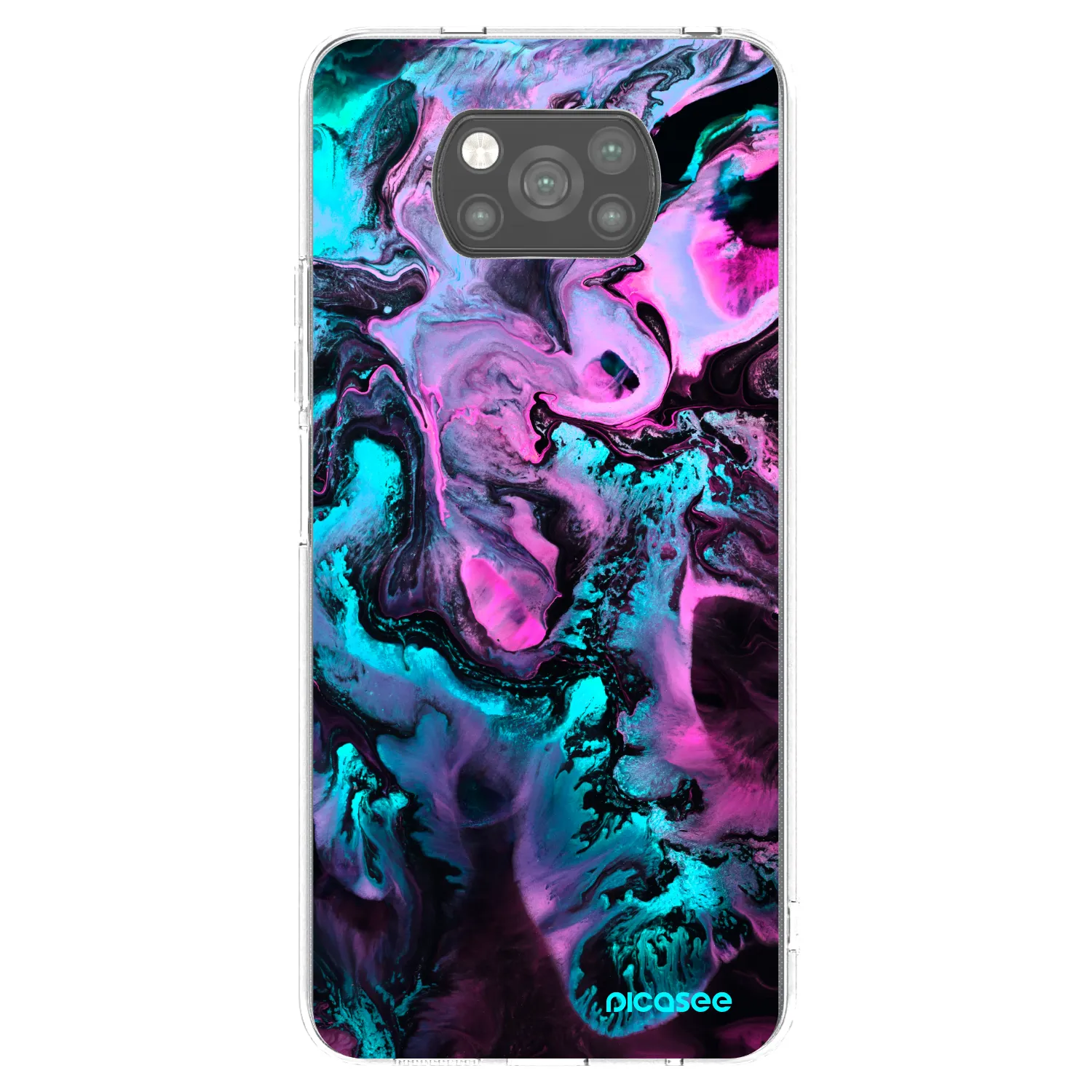 Picasee husă neagră din silicon pentru Xiaomi Poco X3 Pro - Lean