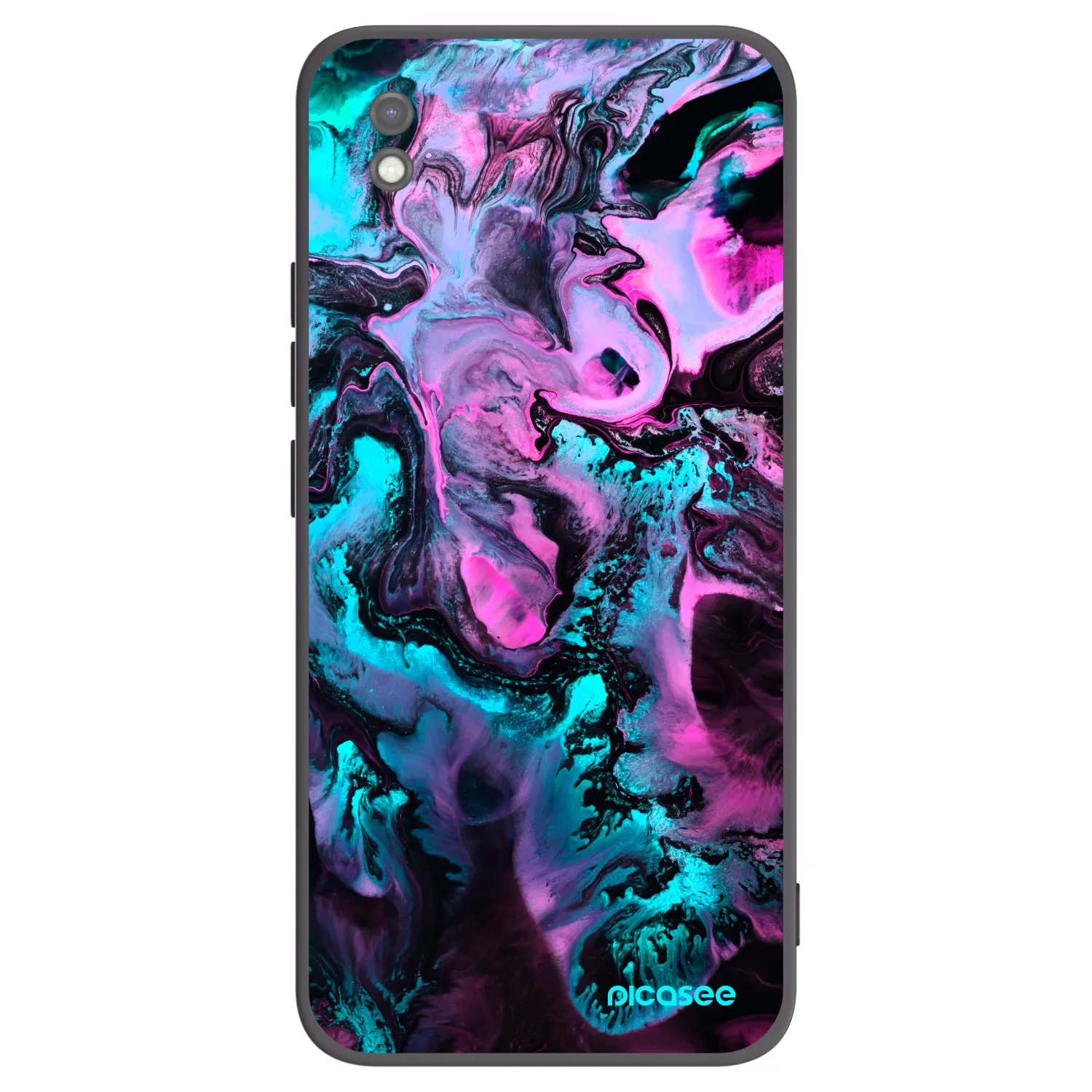 Picasee husă neagră din silicon pentru Xiaomi Redmi 9AT - Lean