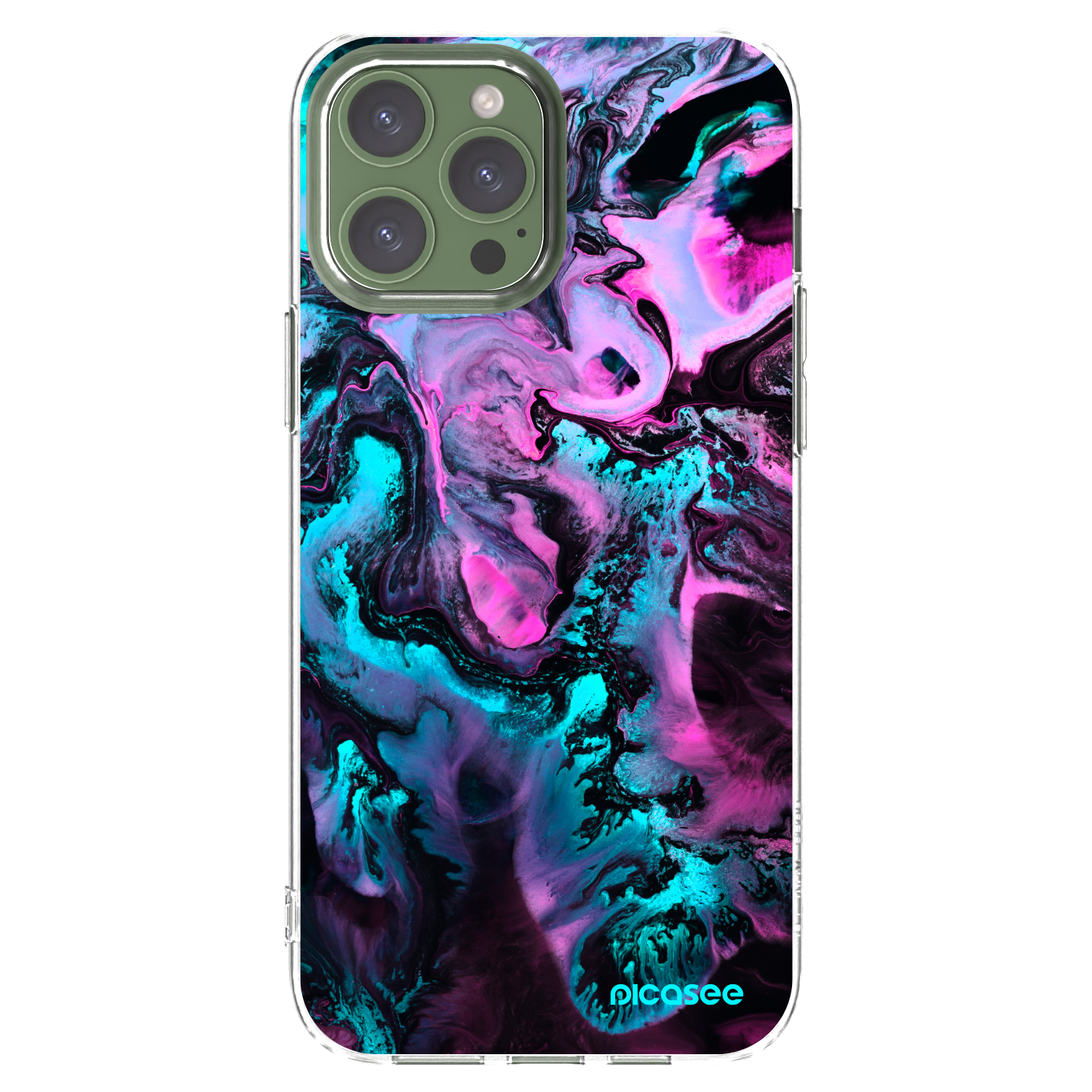 Picasee husă transparentă din silicon pentru Apple iPhone 13 Pro Max - Lean