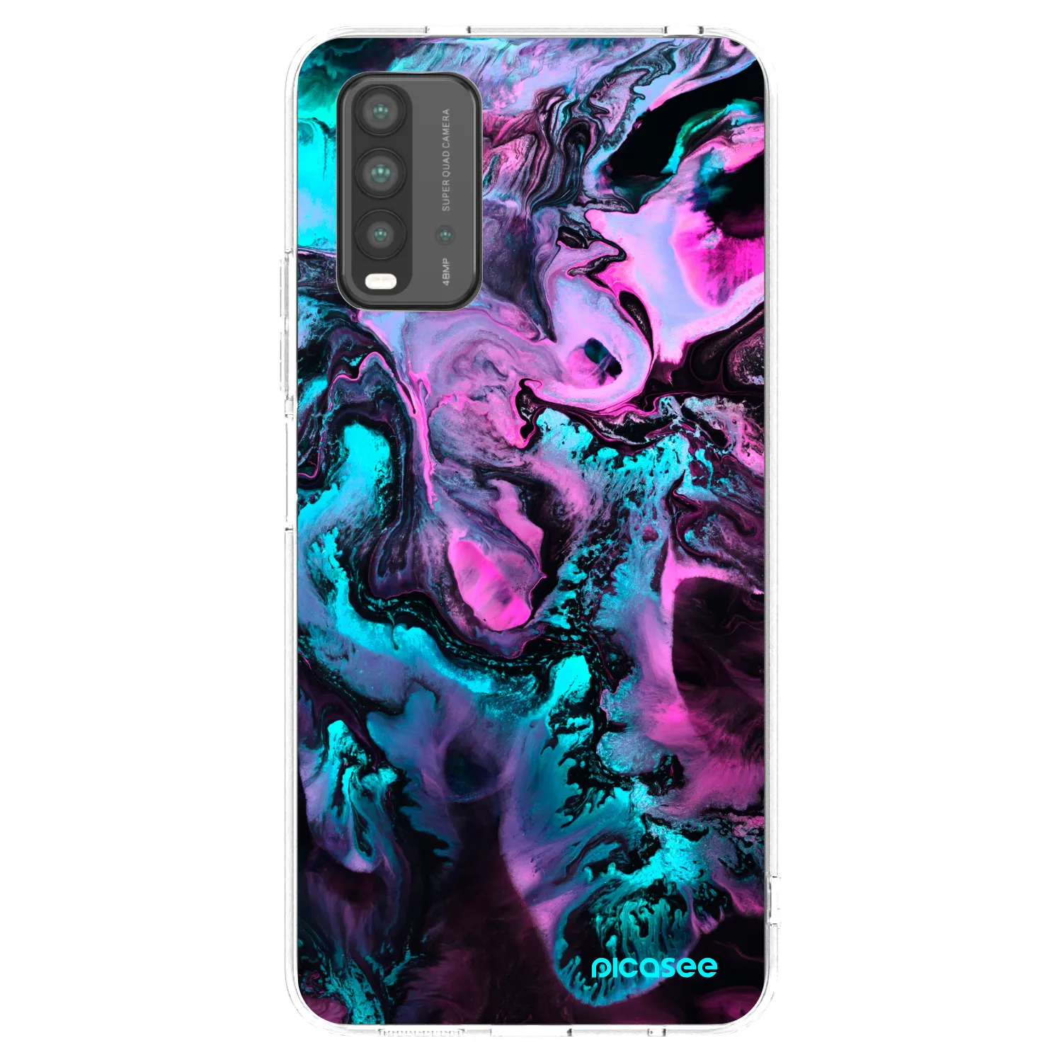 Picasee husă neagră din silicon pentru Xiaomi Redmi 9T - Lean