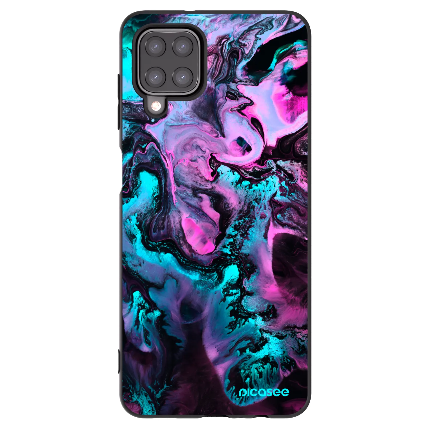 Picasee husă neagră din silicon pentru Samsung Galaxy M12 M127F - Lean