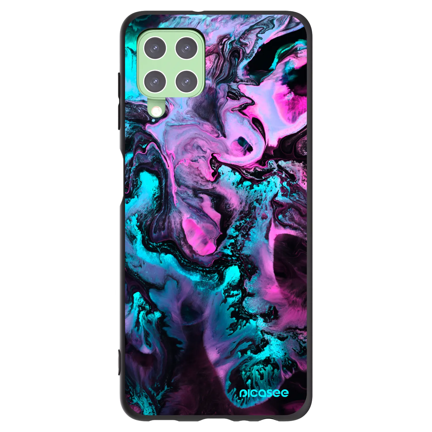 Picasee husă neagră din silicon pentru Samsung Galaxy A22 A225F 4G - Lean