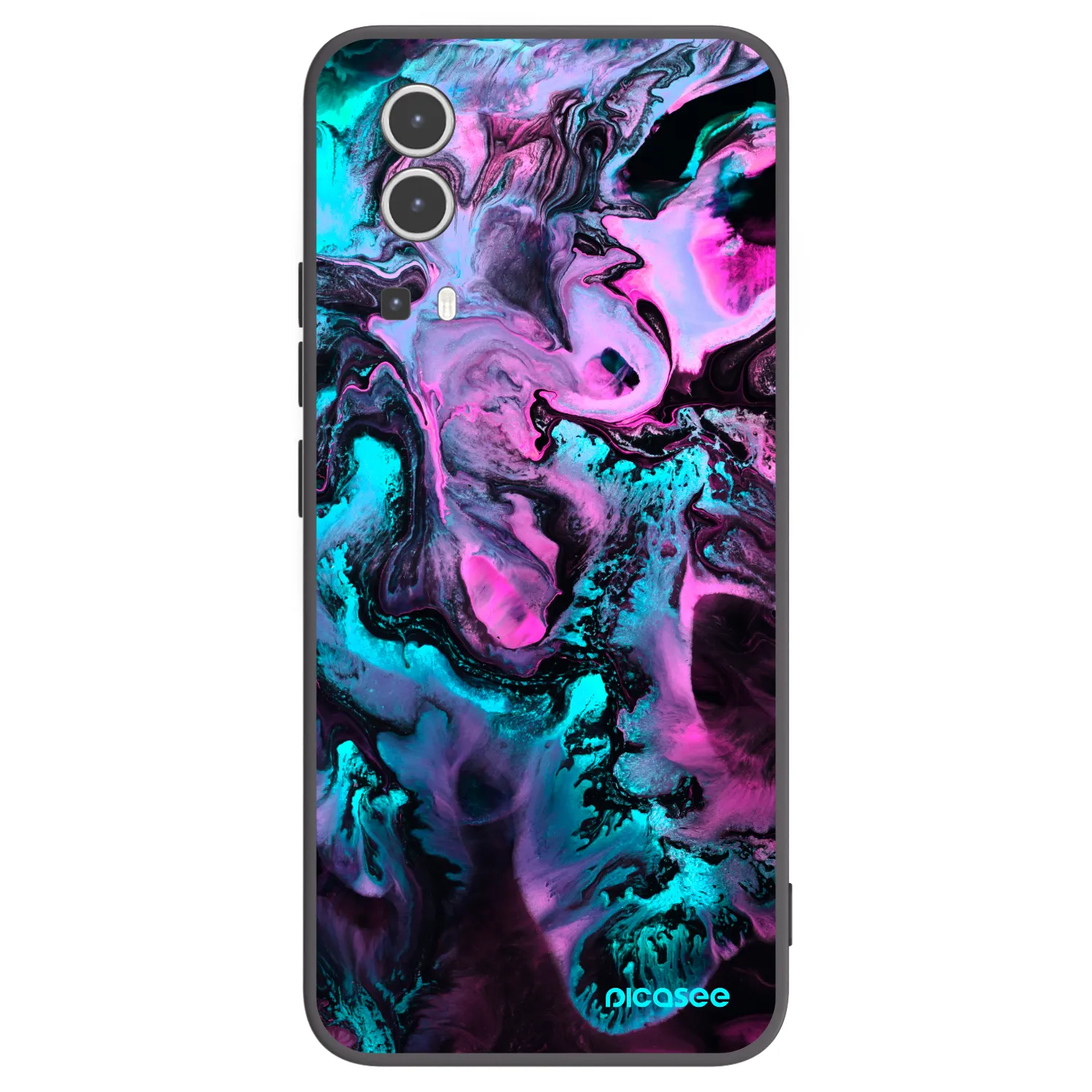 Picasee husă neagră din silicon pentru Vivo Y72 5G - Lean