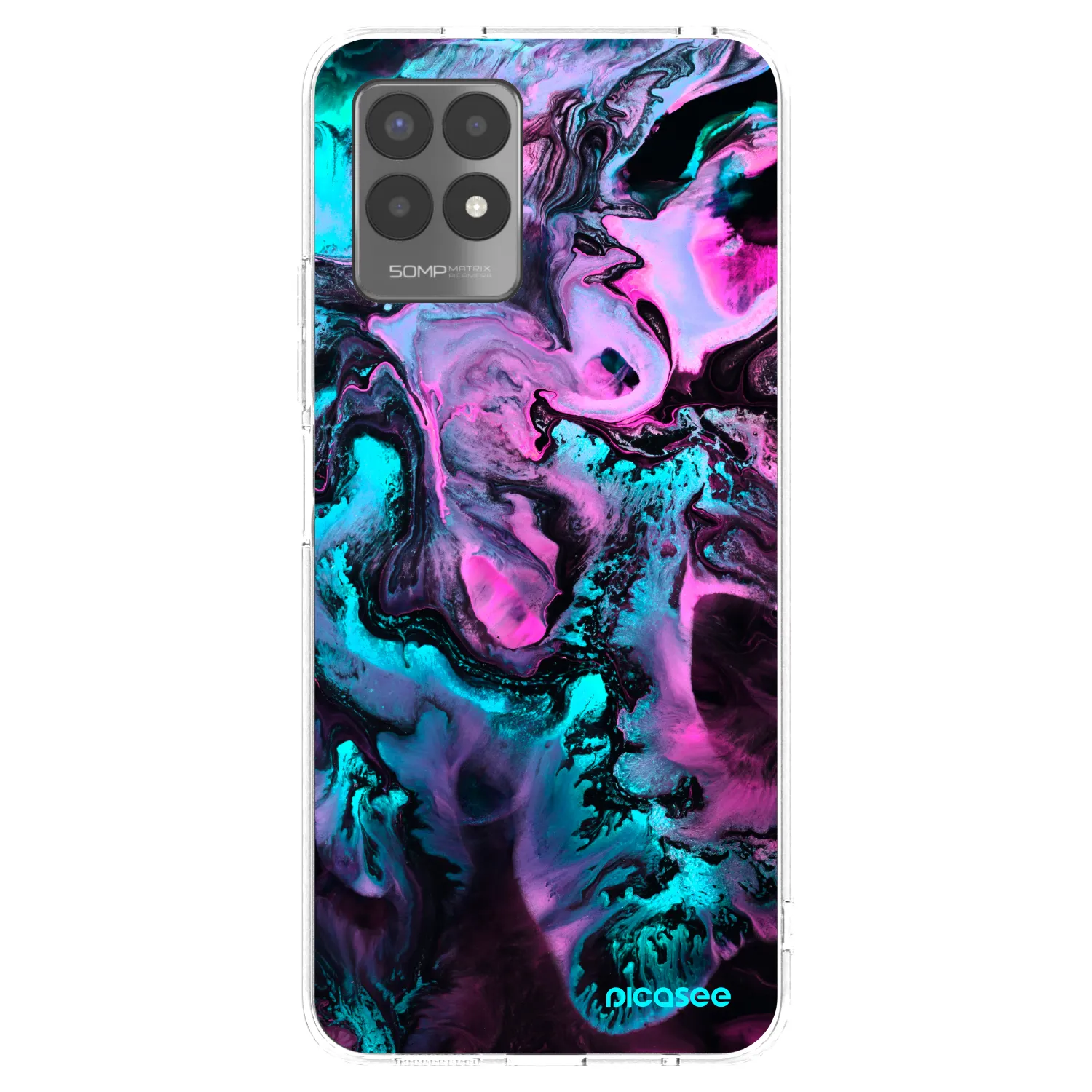Picasee husă transparentă din silicon pentru Realme 8i - Lean