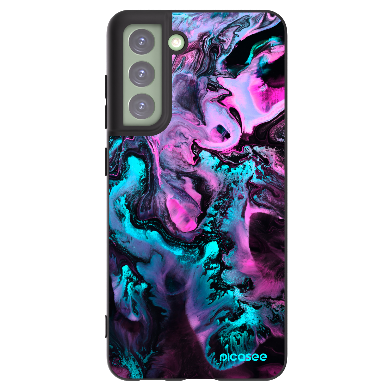 Picasee husă neagră din silicon pentru Samsung Galaxy S21 FE 5G - Lean