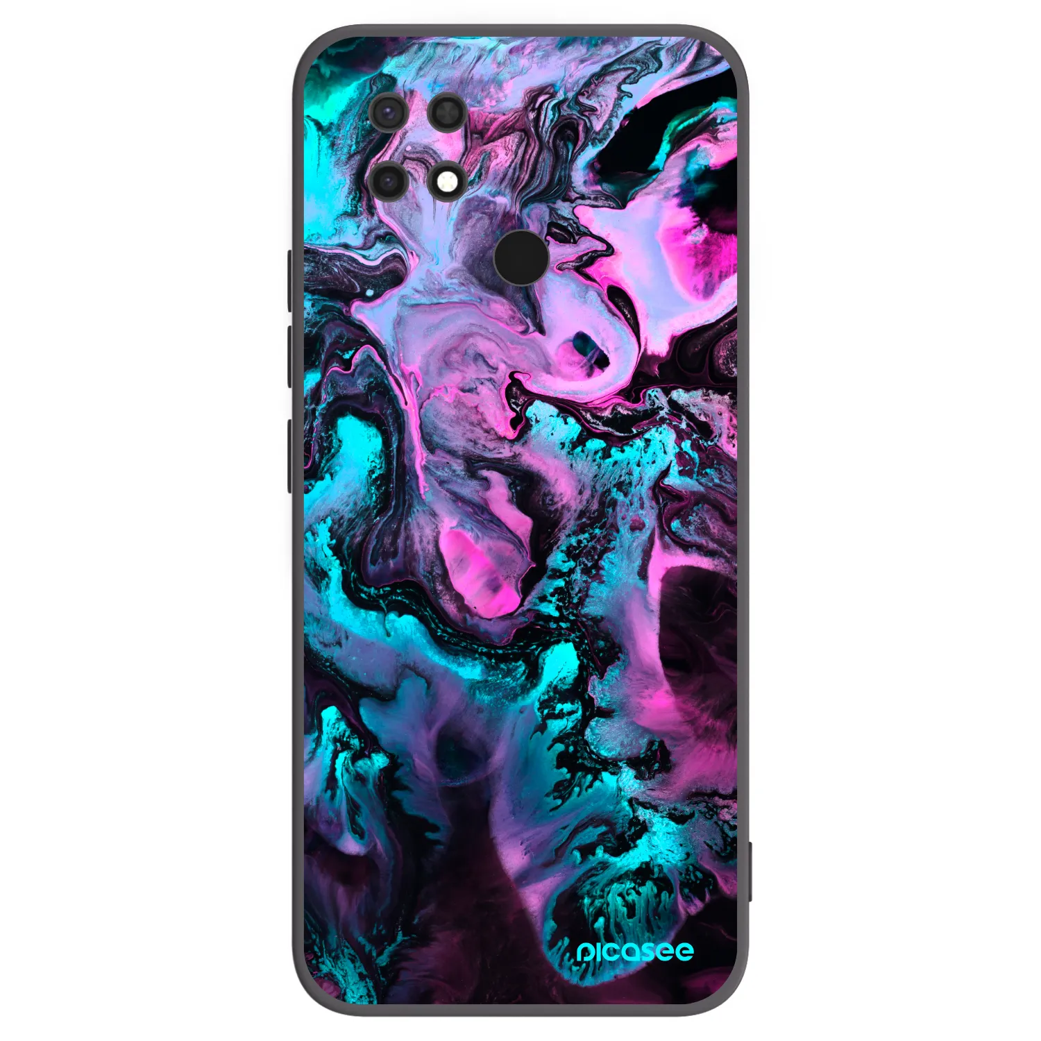Picasee husă neagră din silicon pentru Xiaomi Redmi 10C - Lean