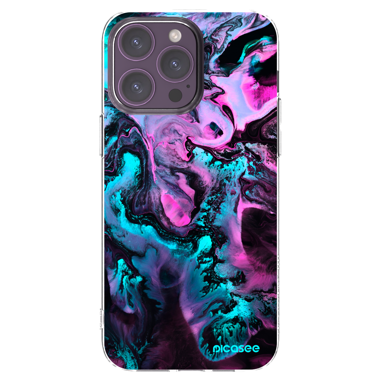 Picasee husă transparentă din silicon pentru Apple iPhone 14 Pro Max - Lean