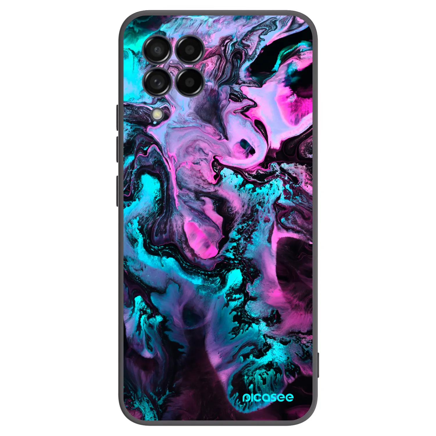 Picasee husă neagră din silicon pentru Samsung Galaxy M53 5G - Lean