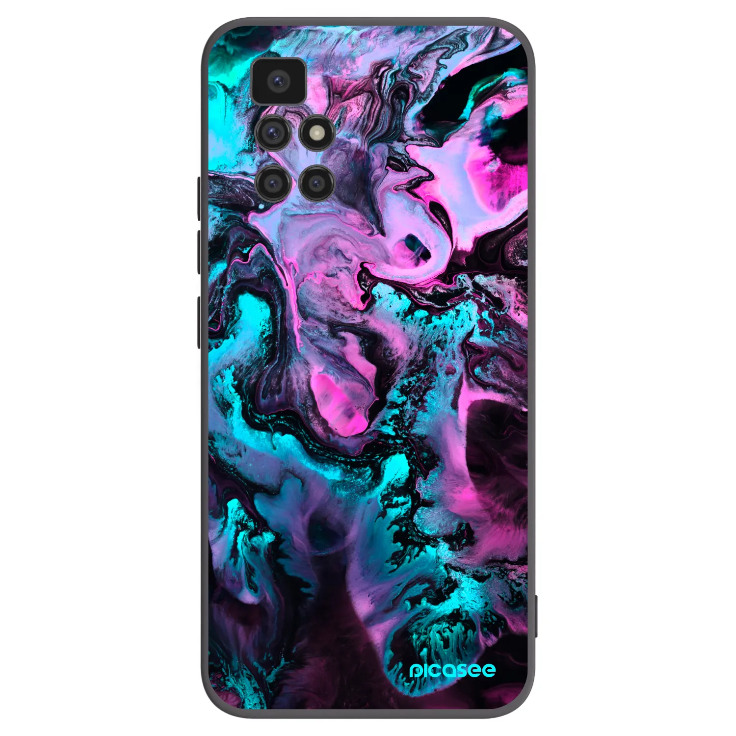 Picasee husă neagră din silicon pentru Xiaomi Redmi 10 (2022) - Lean