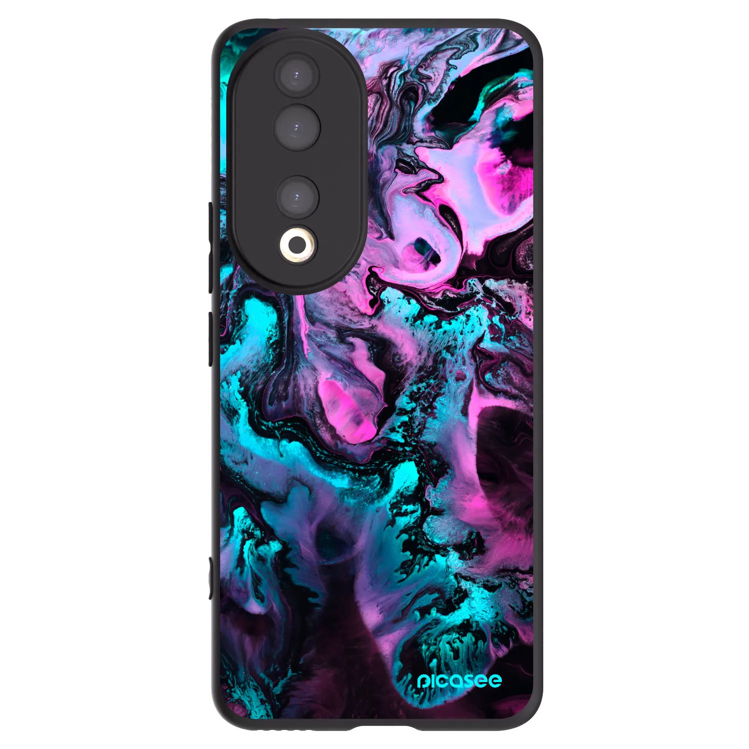 Picasee husă neagră din silicon pentru Honor 90 5G - Lean