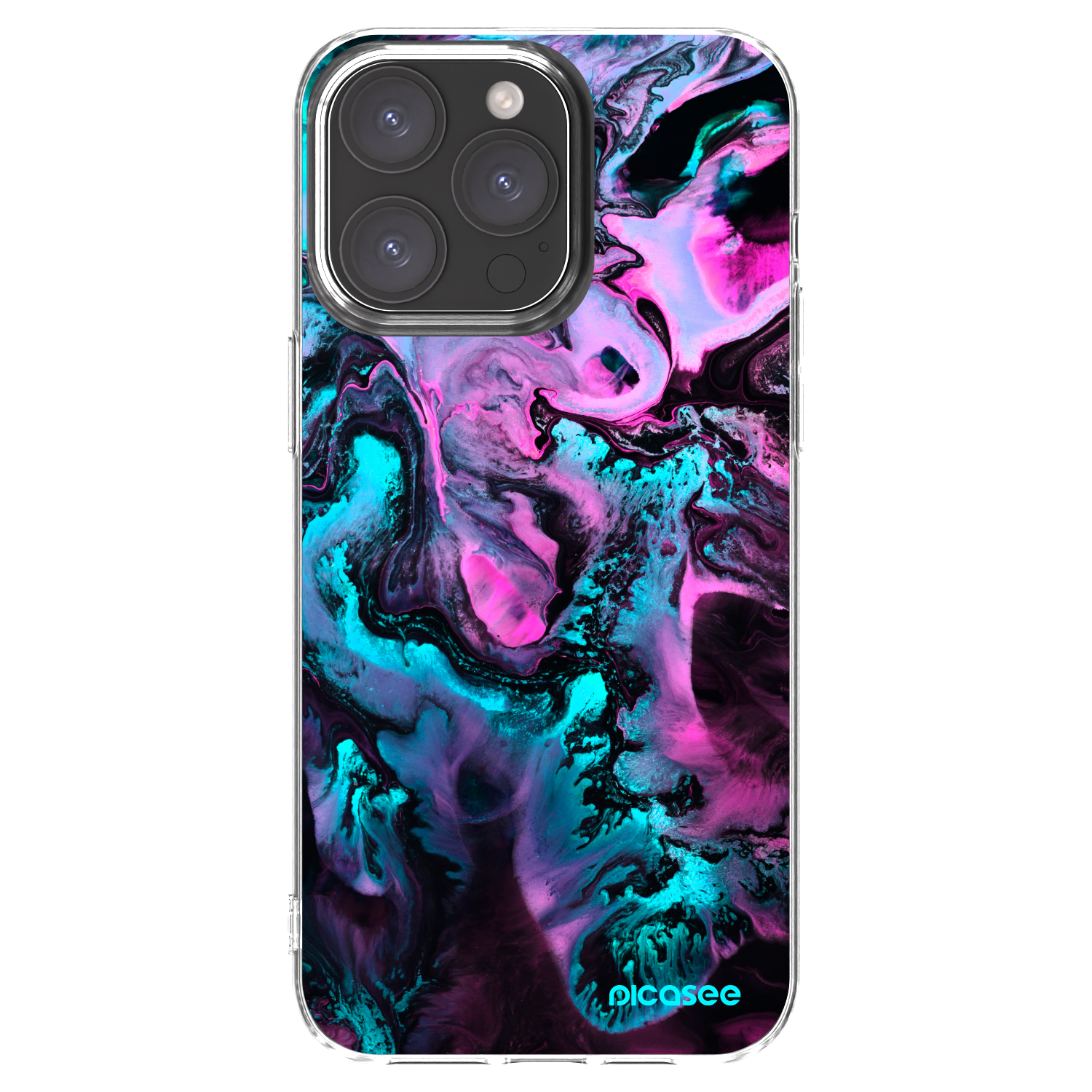Picasee husă transparentă din silicon pentru Apple iPhone 15 Pro Max - Lean
