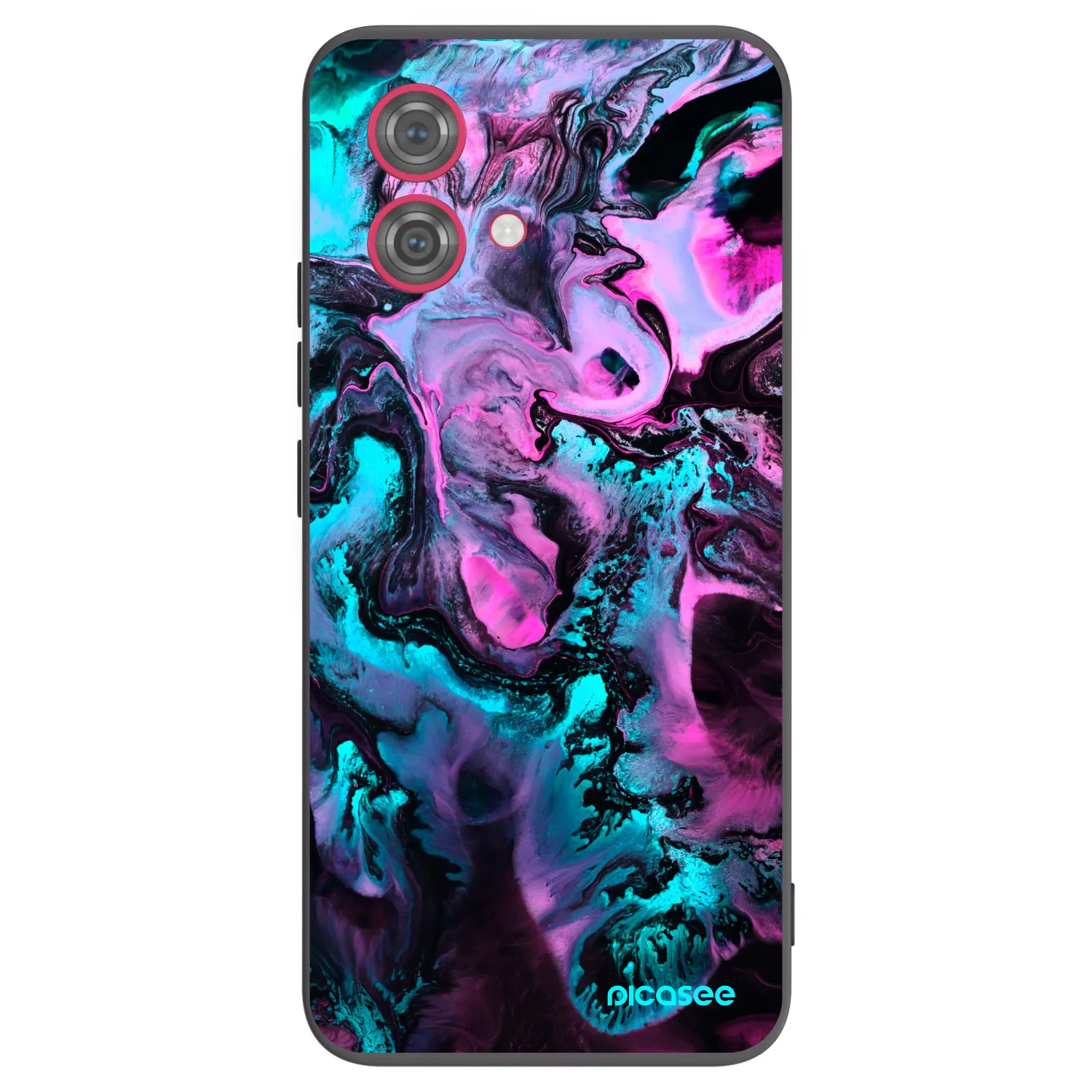 Picasee husă neagră din silicon pentru Motorola Moto G84 5G - Lean