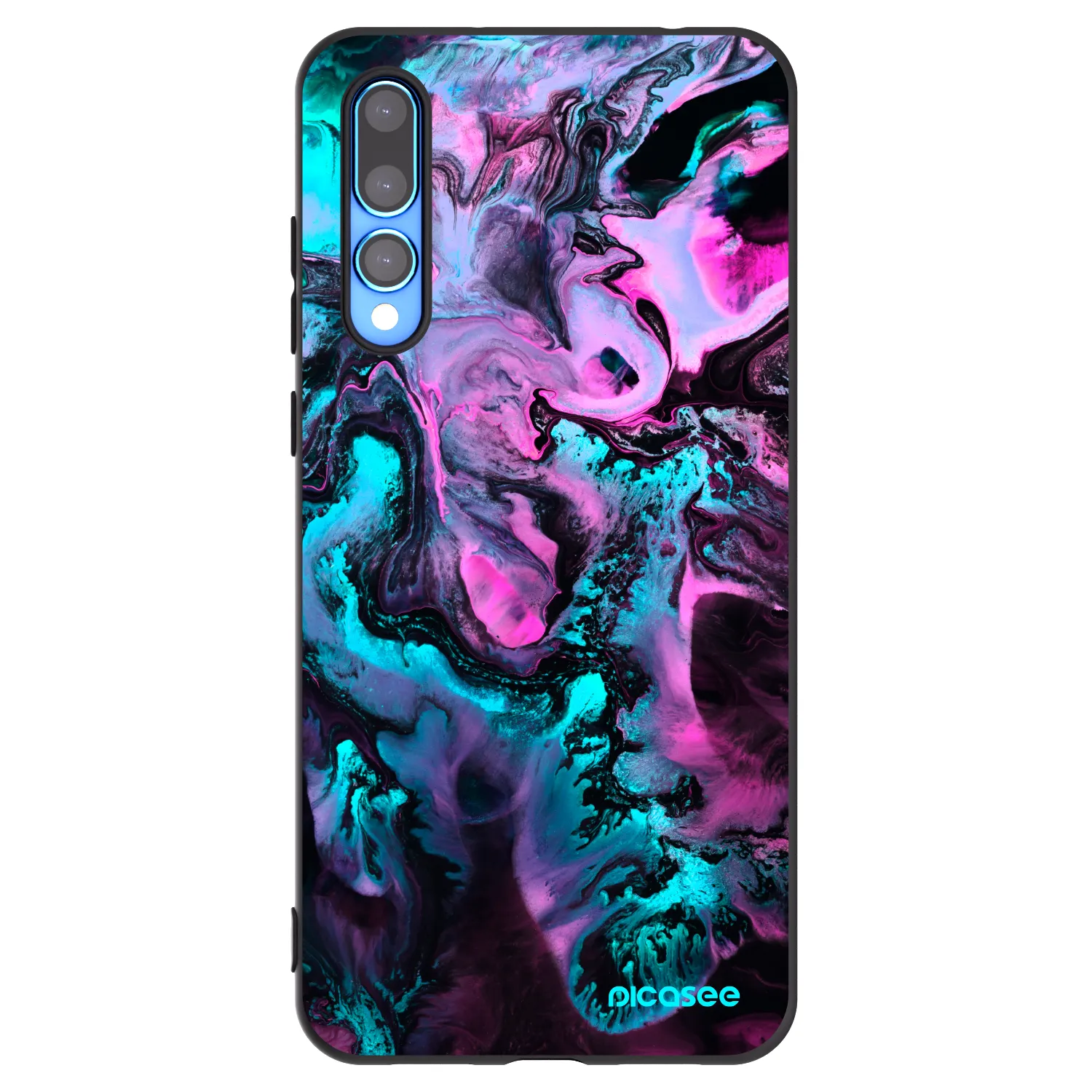 Picasee husă neagră din silicon pentru Huawei P20 Pro - Lean
