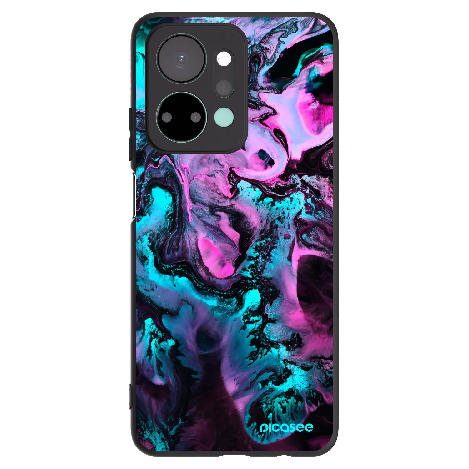 Picasee husă neagră din silicon pentru Honor X7a - Lean