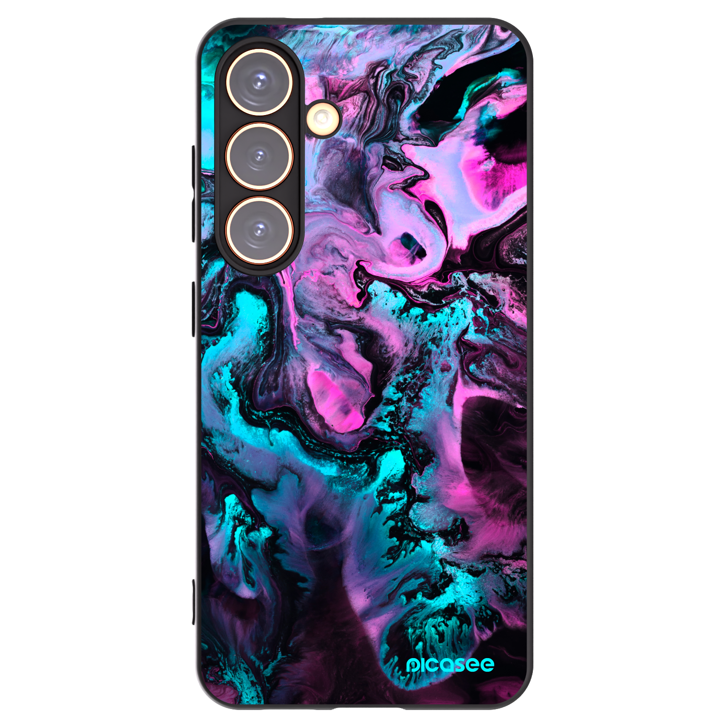 Picasee husă neagră din silicon pentru Samsung Galaxy S24 S921B 5G - Lean