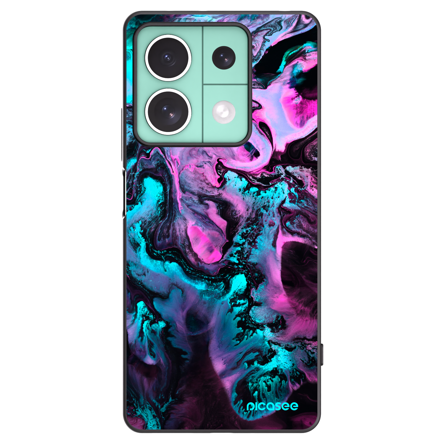 Picasee husă neagră din silicon pentru Xiaomi Redmi Note 13 5G - Lean