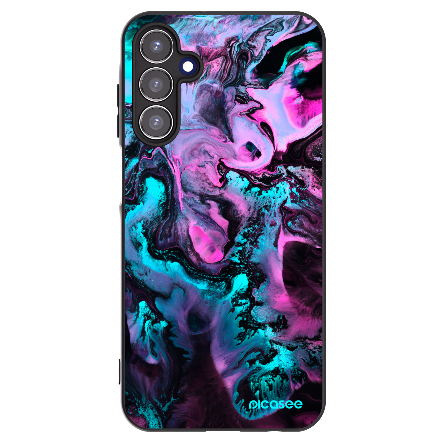 Picasee husă neagră din silicon pentru Samsung Galaxy A15 A156B 5G - Lean