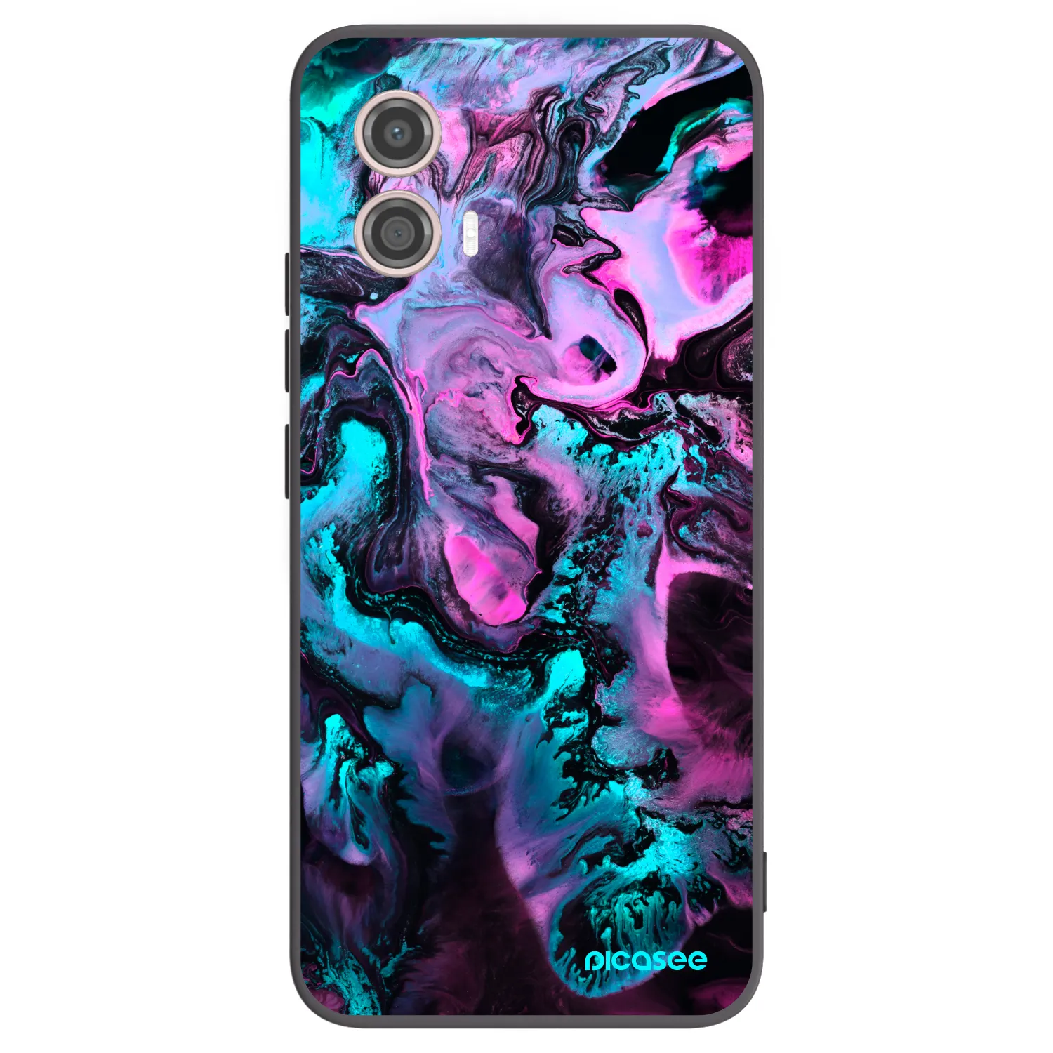 Picasee husă neagră din silicon pentru Motorola Moto G53 5G - Lean