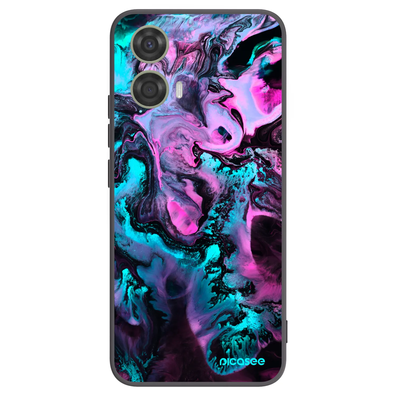 Picasee husă neagră din silicon pentru Motorola Moto G24 - Lean