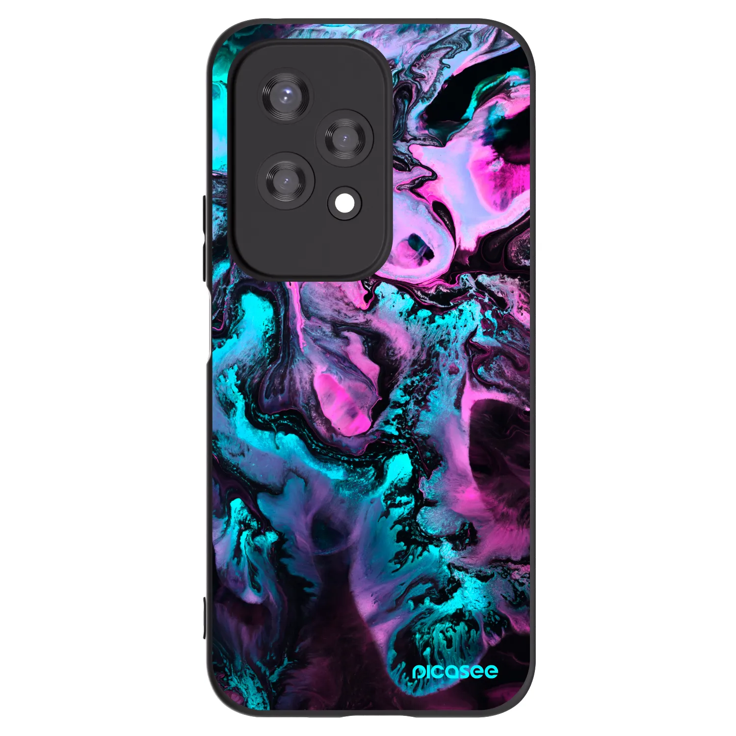 Picasee husă neagră din silicon pentru Honor 200 Lite - Lean