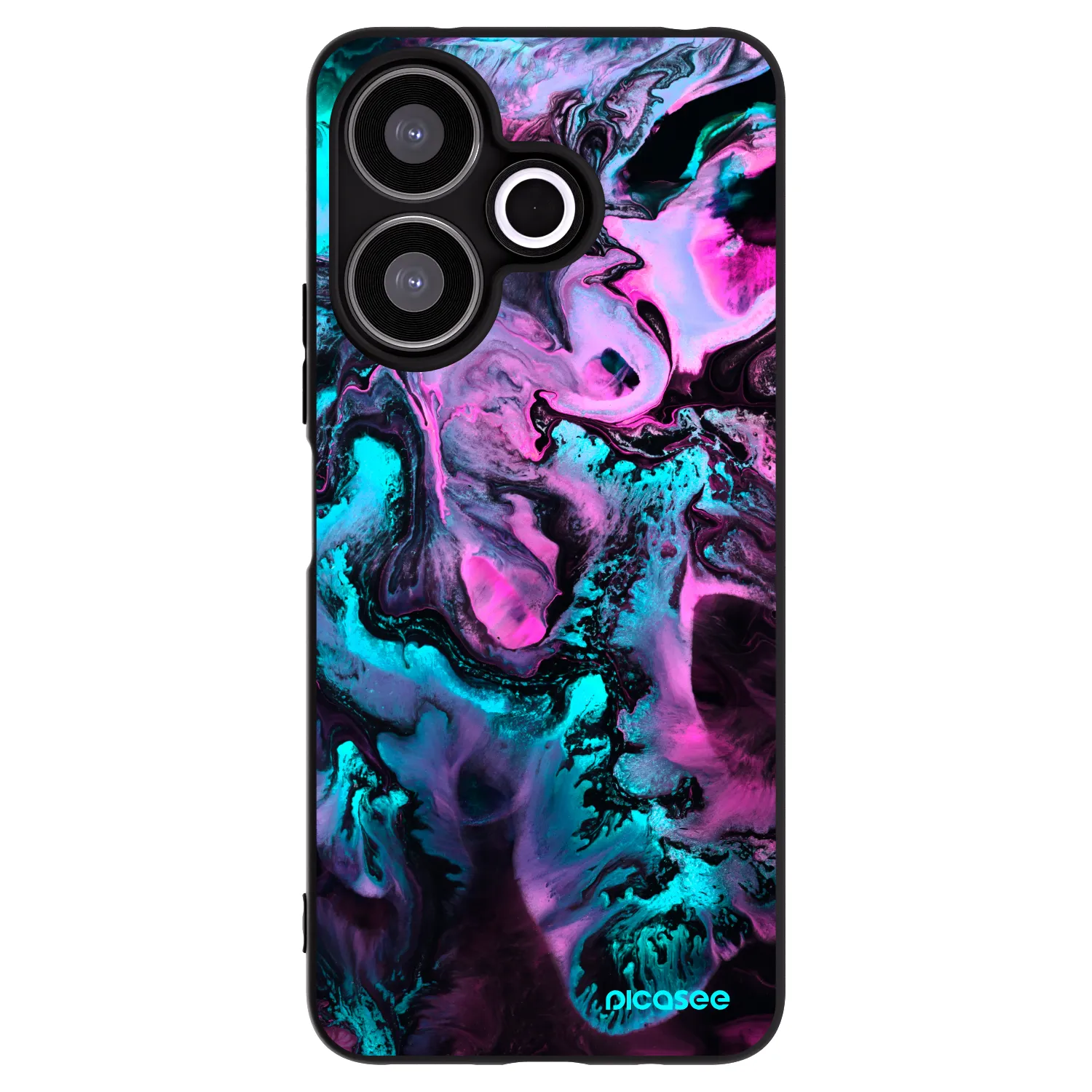 Picasee husă neagră din silicon pentru Xiaomi Redmi 13 4G - Lean