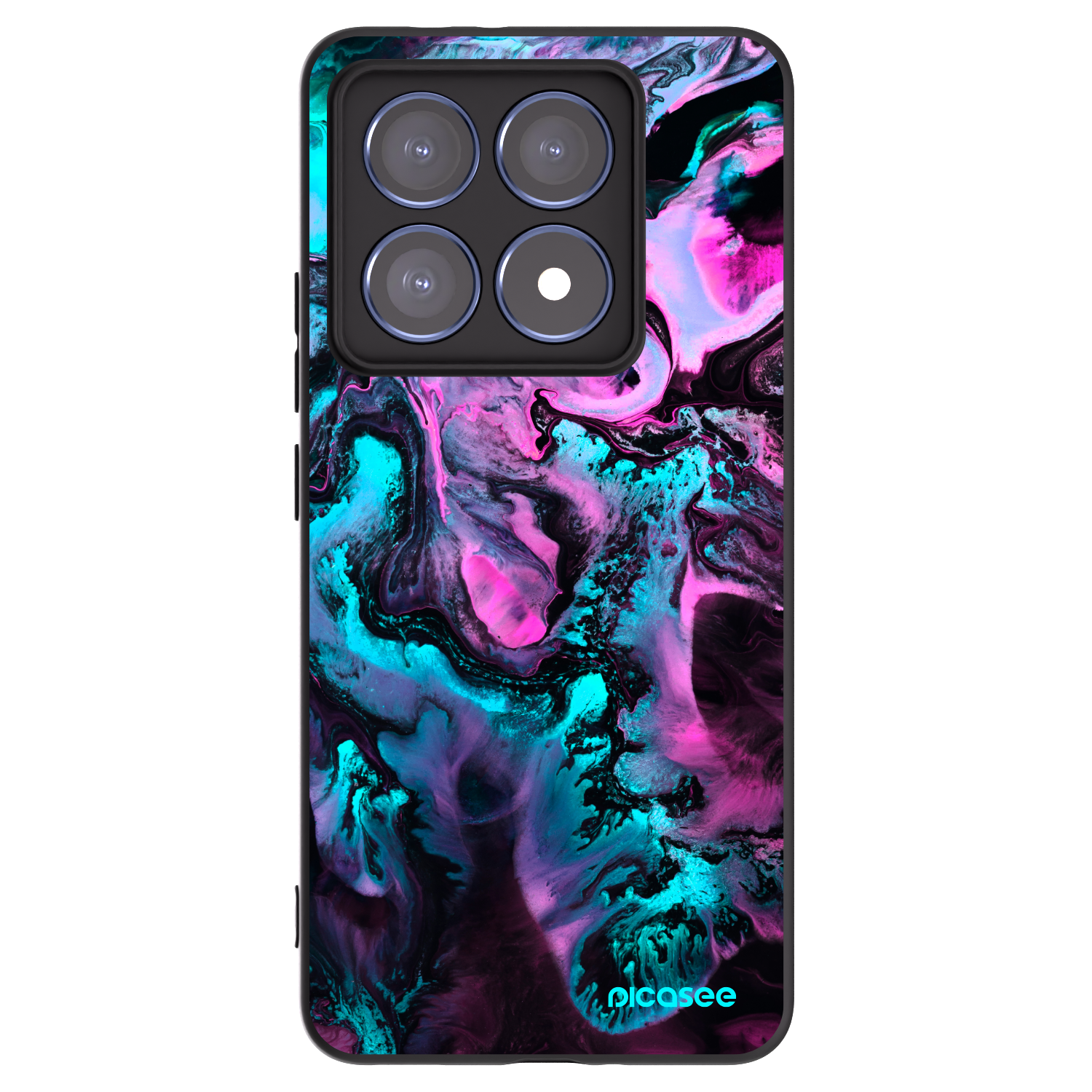 Picasee husă neagră din silicon pentru Xiaomi 14T Pro - Lean