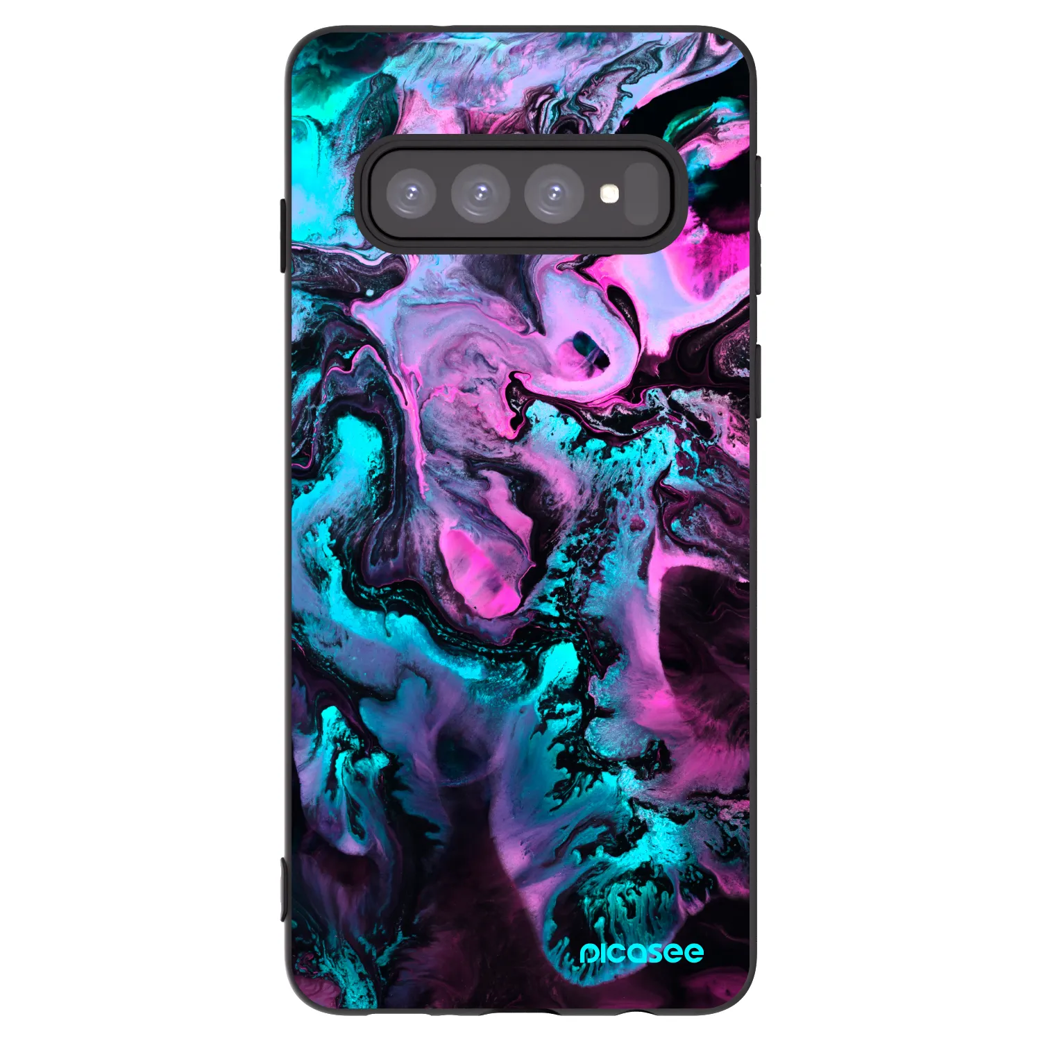 Picasee husă neagră din silicon pentru Samsung Galaxy S10 G973 - Lean