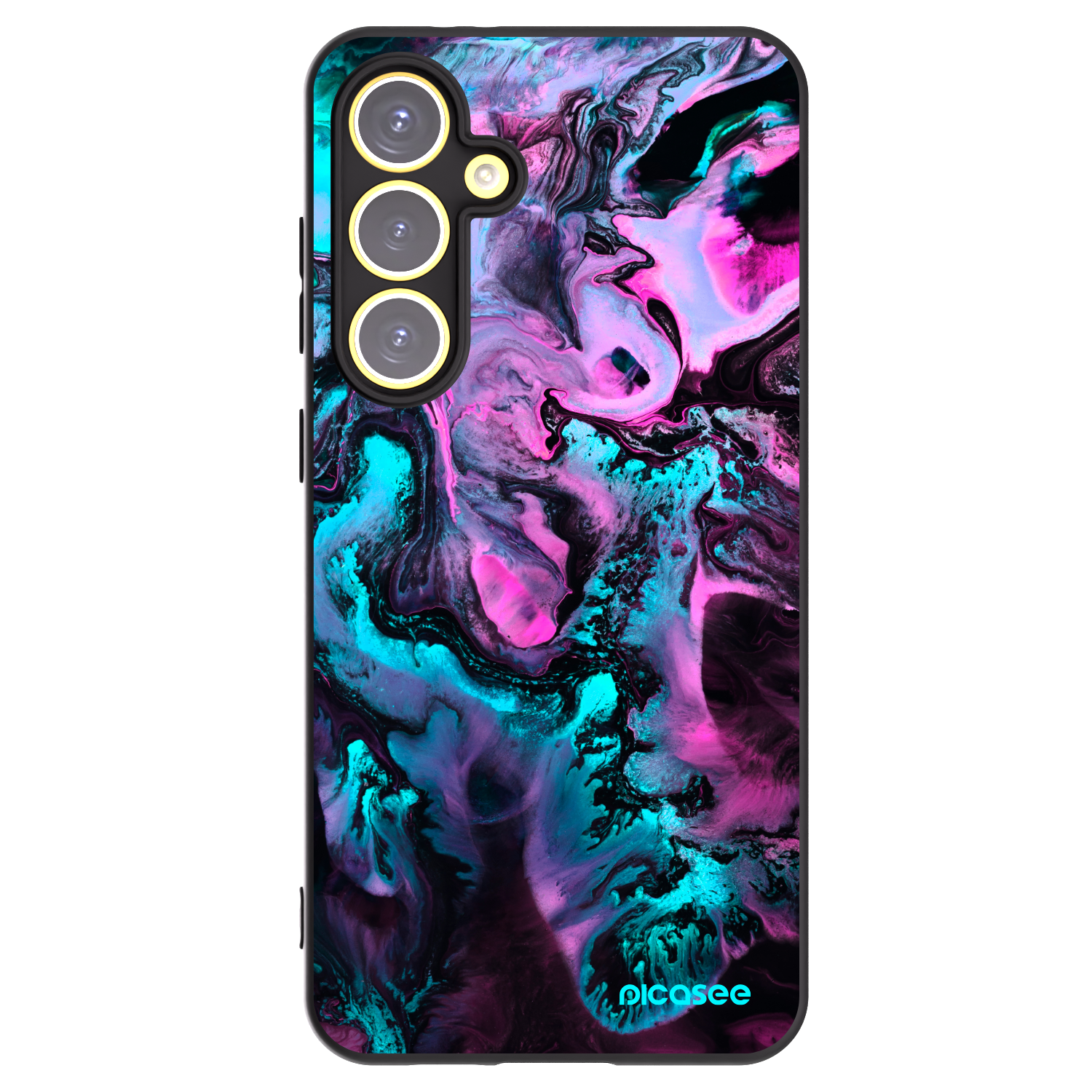 Picasee husă neagră din silicon pentru Samsung Galaxy S24 FE S721B - Lean