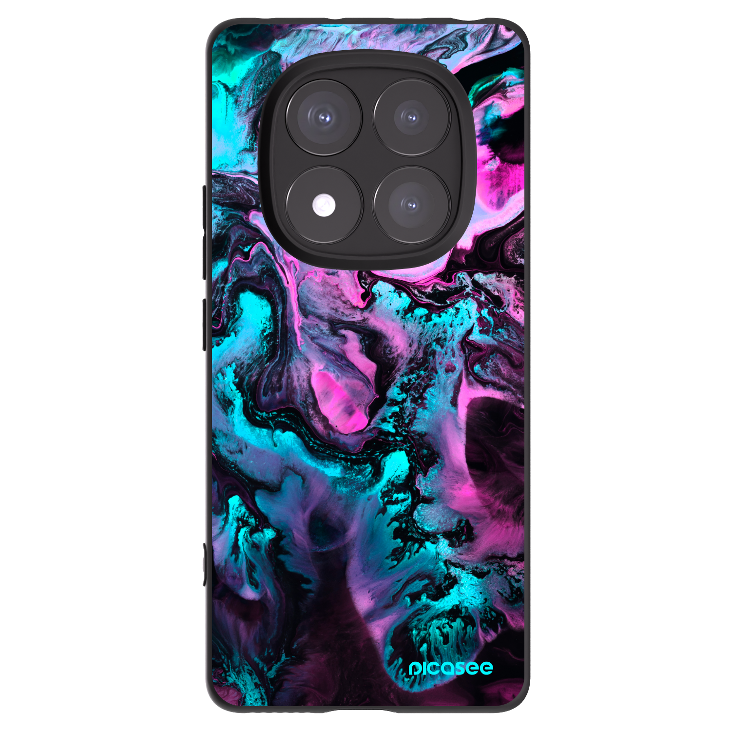 Picasee husă neagră din silicon pentru Xiaomi Redmi Note 14 Pro 5G - Lean