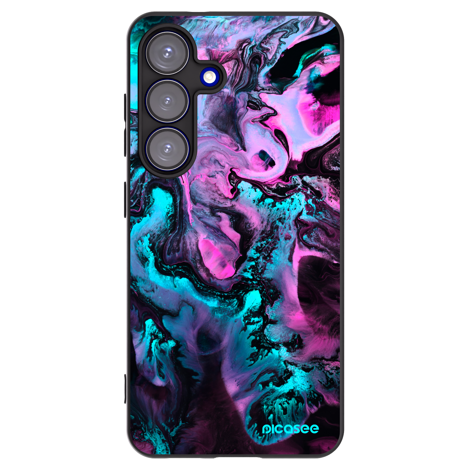 Picasee husă neagră din silicon pentru Samsung Galaxy S25 5G - Lean