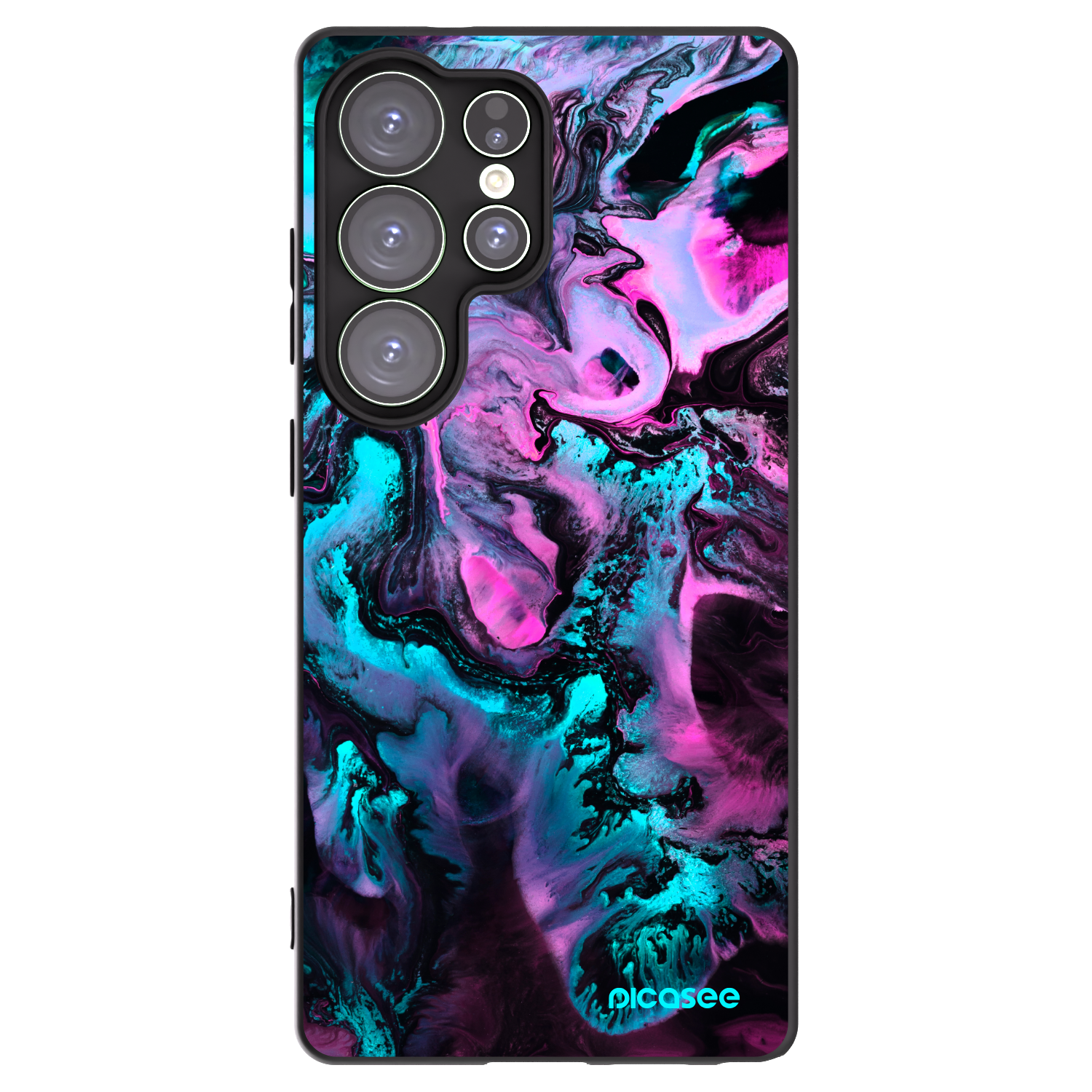 Picasee husă neagră din silicon pentru Samsung Galaxy S25 Ultra 5G - Lean