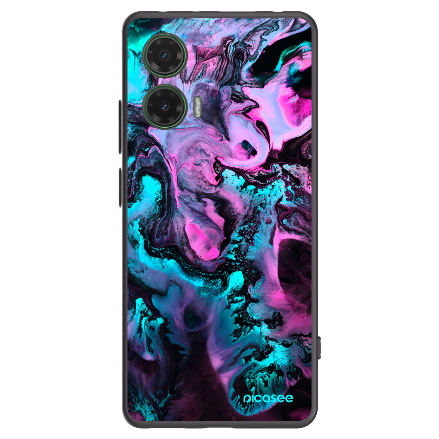 Picasee husă neagră din silicon pentru Motorola Moto G35 5G - Lean