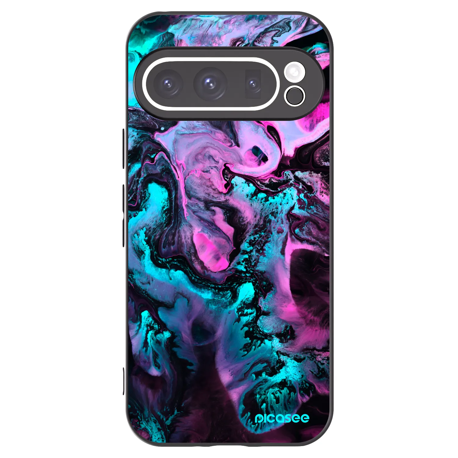 Picasee husă neagră din silicon pentru Google Pixel 9 Pro - Lean