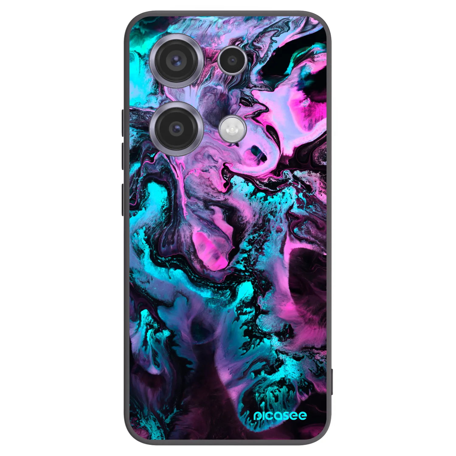 Picasee husă neagră din silicon pentru Xiaomi Redmi Note 14S - Lean