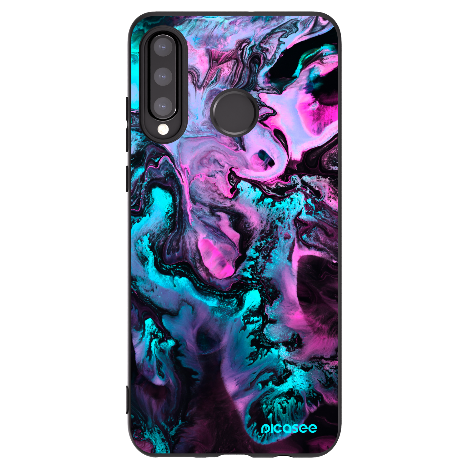 Picasee husă neagră din silicon pentru Huawei P30 Lite - Lean