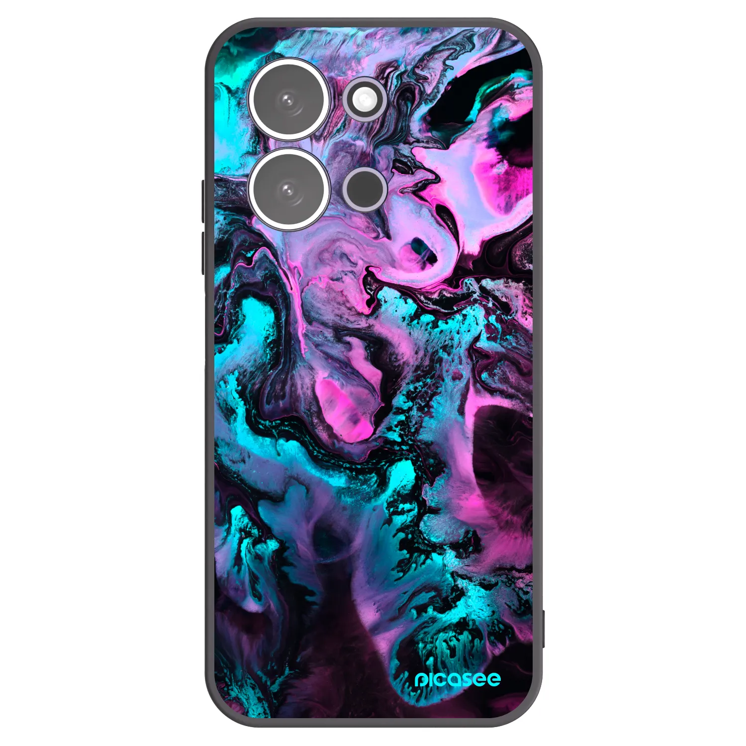 Picasee husă neagră din silicon pentru Xiaomi Redmi 15C 5G - Lean