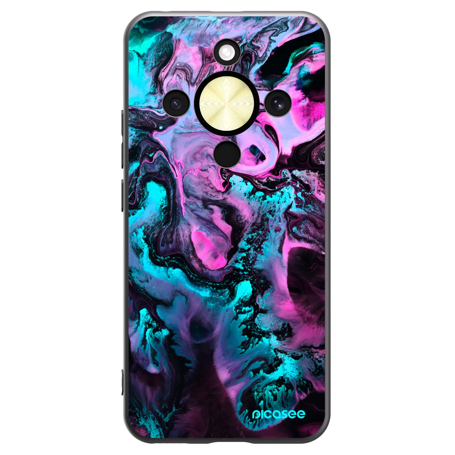 Picasee husă neagră din silicon pentru Honor Magic8 Lite 5G - Lean