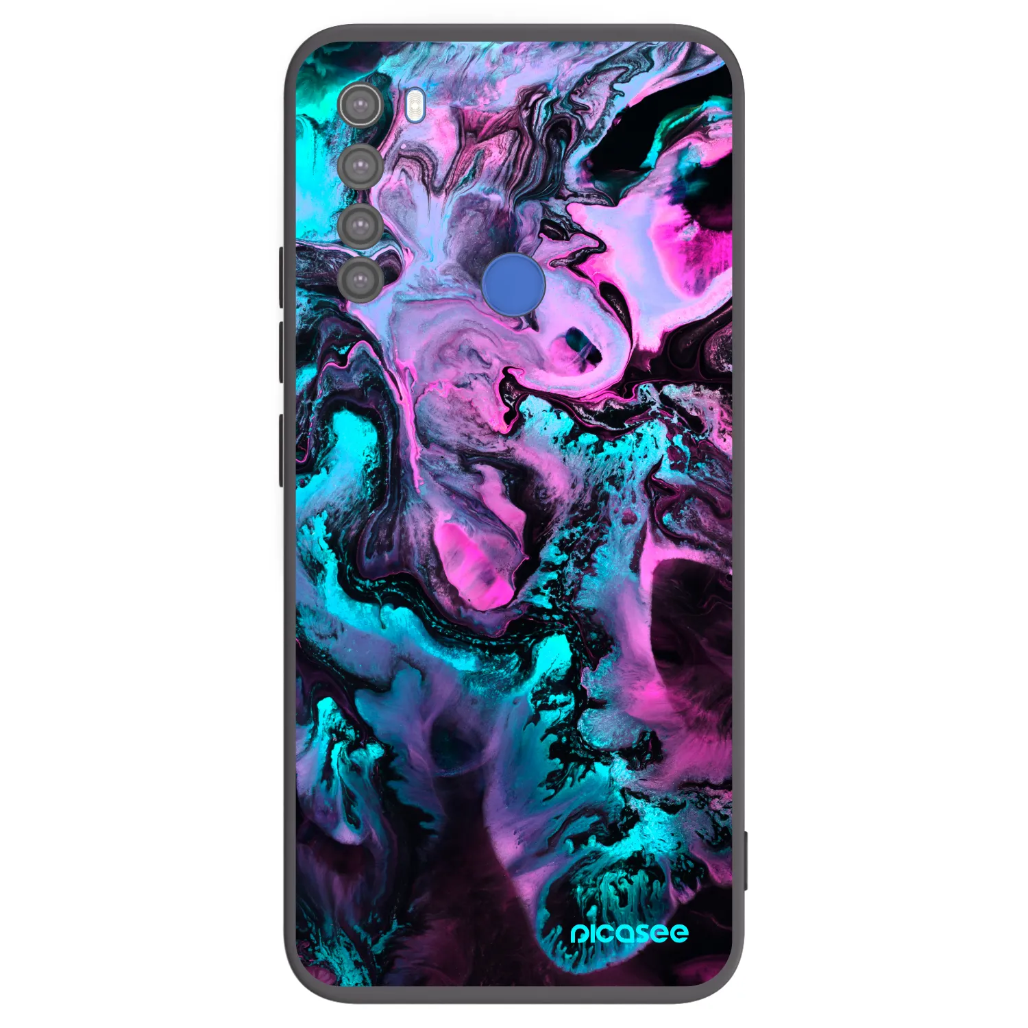 Picasee husă neagră din silicon pentru Xiaomi Redmi Note 8T - Lean