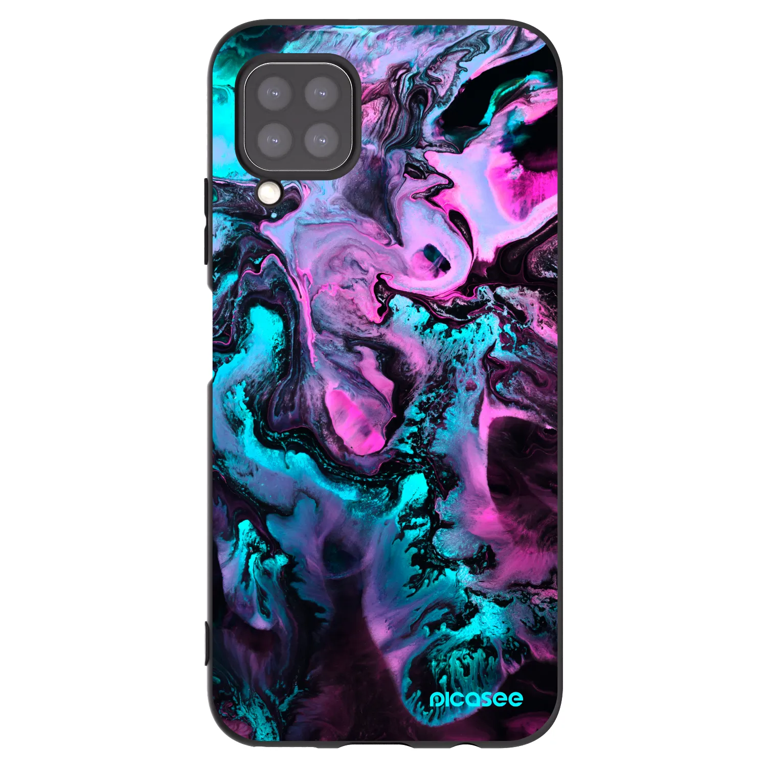 Picasee husă neagră din silicon pentru Huawei P40 Lite - Lean