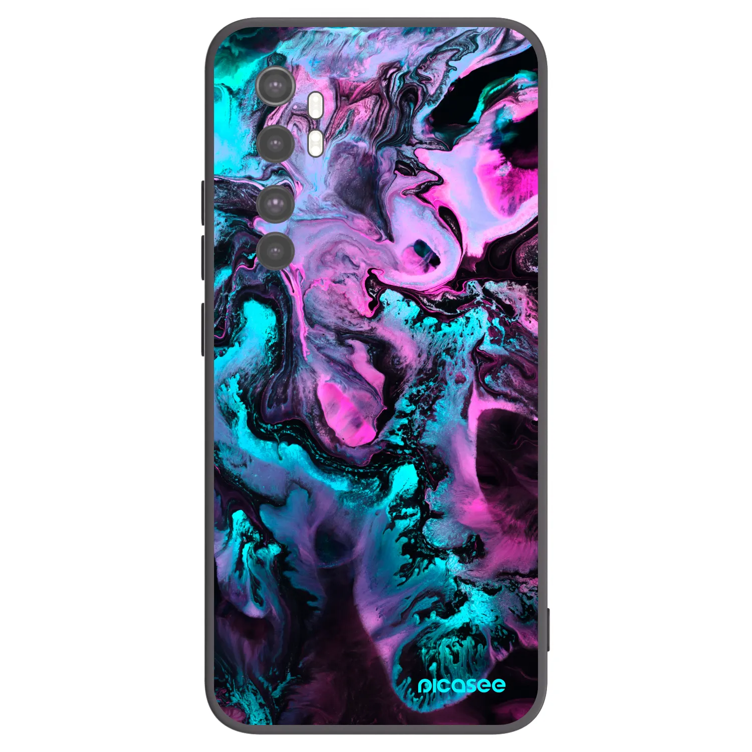 Picasee husă neagră din silicon pentru Xiaomi Mi Note 10 Lite - Lean