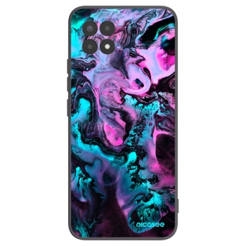 Picasee husă neagră din silicon pentru Realme 8i - Lean