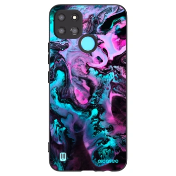 Picasee husă neagră din silicon pentru Realme C21Y - Lean