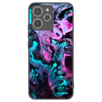 Picasee husă neagră din silicon pentru Xiaomi Redmi 12 4G - Lean