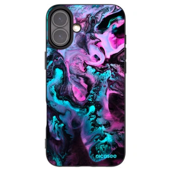 Picasee husă neagră din silicon pentru Apple iPhone 16 Plus - Lean