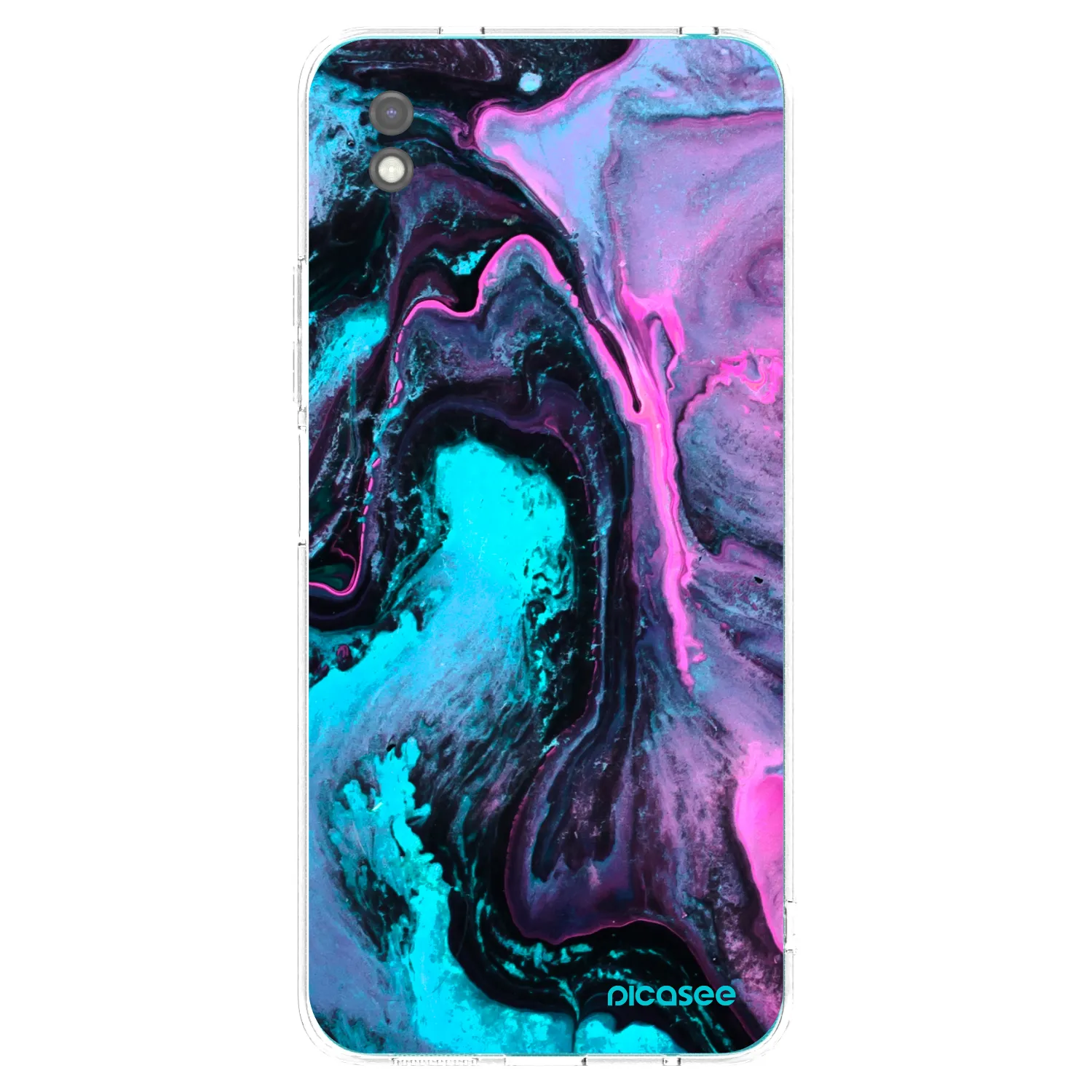 Picasee husă neagră din silicon pentru Xiaomi Redmi 9A - Lean 2