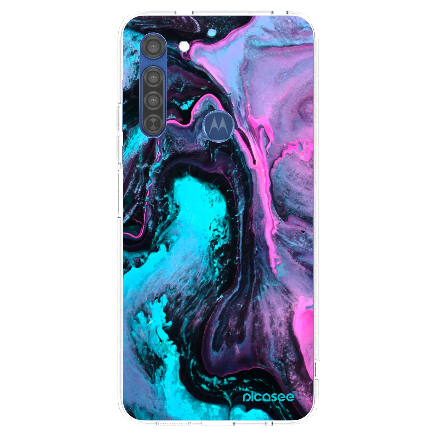 Picasee husă transparentă din silicon pentru Motorola Moto G8 - Lean 2