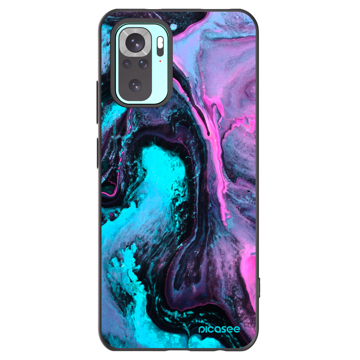 Picasee husă neagră din silicon pentru Xiaomi Redmi Note 10 Pro - Lean 2